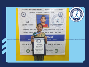 World record in bharatham On Mudpot with Abacus