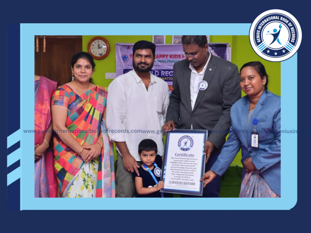 World Record In Gk Questions By Toddler Sinamika Vimal