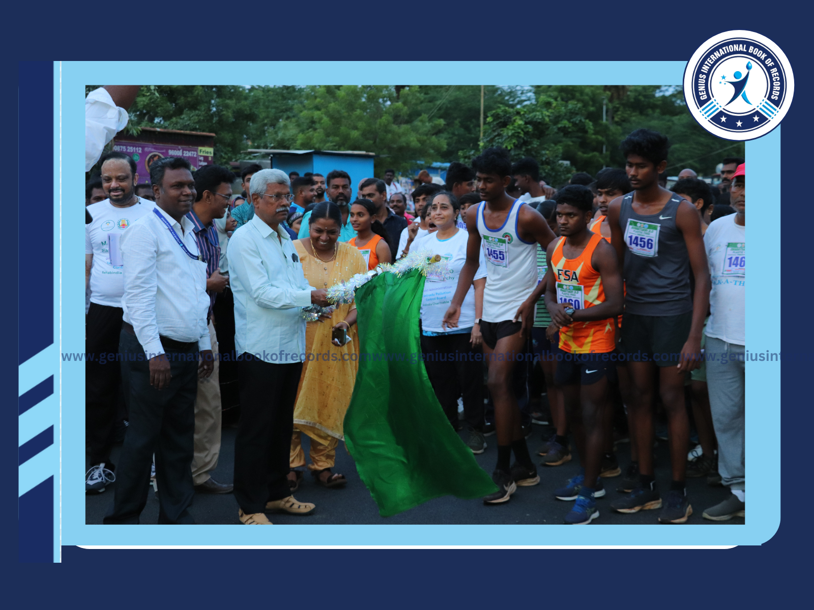 A World Record in Pledge Taking For Plastic Free Trichy Awareness